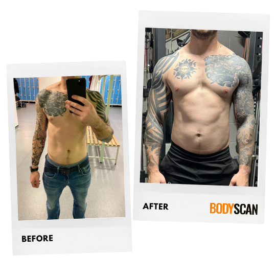 Nathan, 33's before and after weight loss pictures