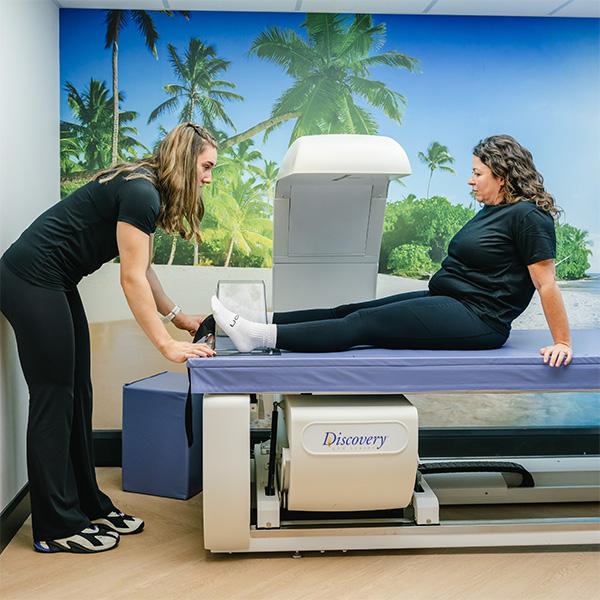 A customer during a Dexa Bone Health