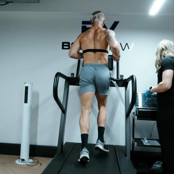A customer during a VO2 Max