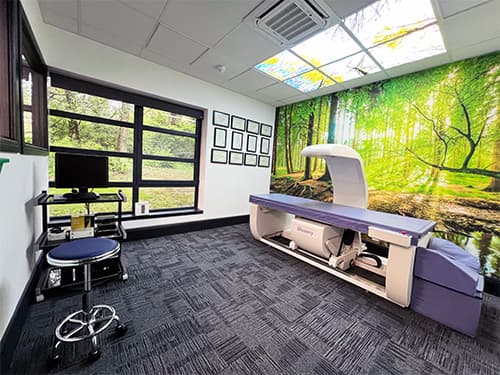 The DEXA scanning room in Southampton