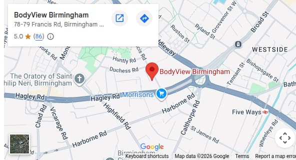 Map preview for BodyView Birmingham