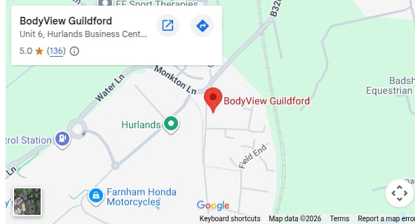 Map preview for BodyView Guildford