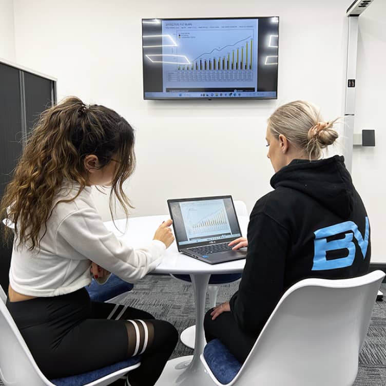 Resting Metabolic Rate test being performed