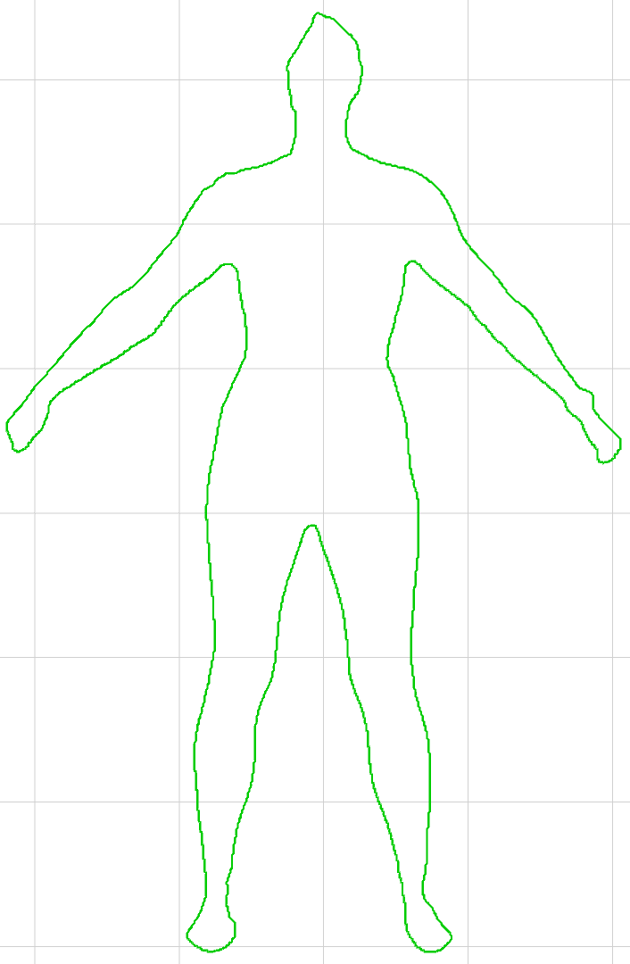 Front silhouette